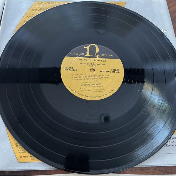 Heinrich Schütz ‎Kleine Geistliche Konzerte Book II (1639) 4xLP Box Set Nonesuch - Picture 10 of 16